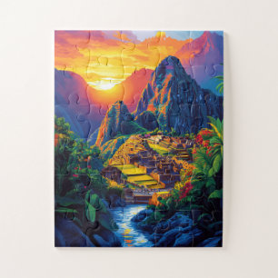 Machu Picchu Inca citadel, Peru. Jigsaw Puzzle