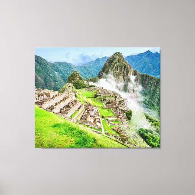 Machu Picchu large canvas Print (Front)