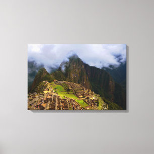 Machu Picchu Overlook, Peru Canvas Print