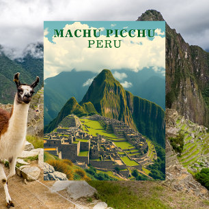 Machu Picchu Pérou Carte postale Voyage
