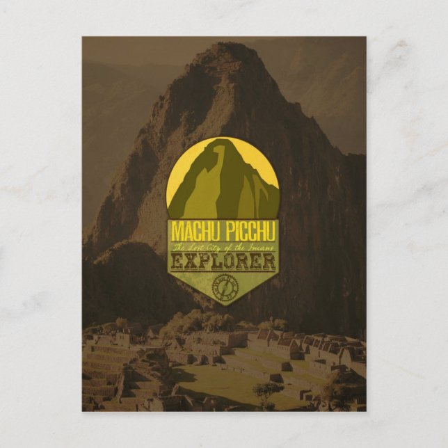 Machu Picchu Pérou Explorer Carte postale Voyage (Devant)