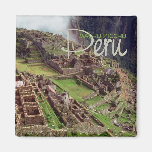 MACHU PICCHU Pérou Voyage Souvenir Magnet (Devant)