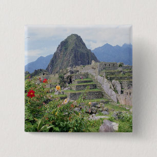 Machu Picchu, Peru 2 Inch Square Button