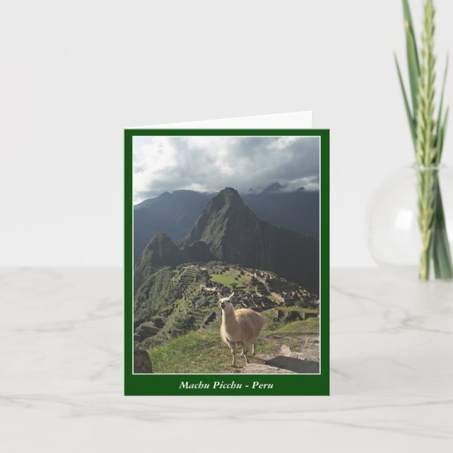 Machu Picchu Peru - Blank Card (Front)