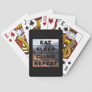 Machu Picchu Peru - Eat Sleep Climb Repeat Playing Cards