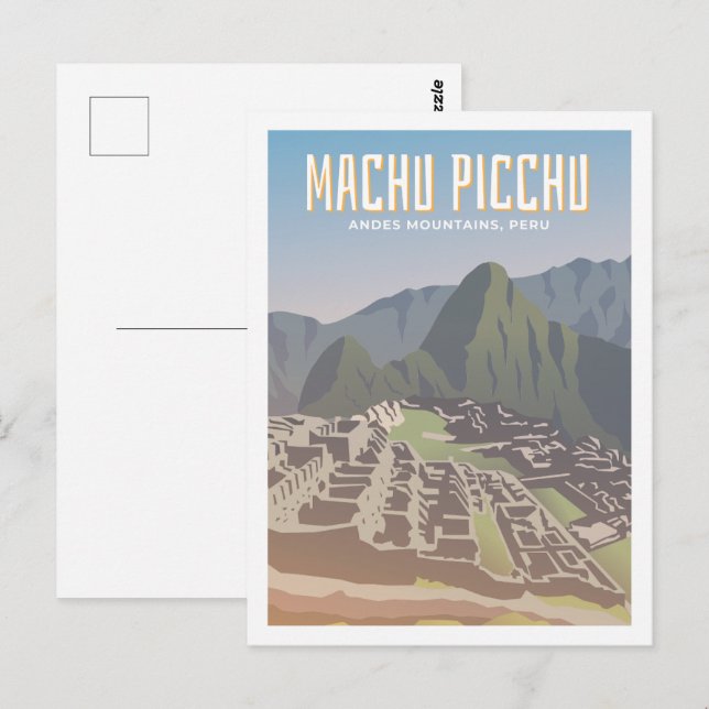 Machu Picchu Peru Famous Travel Place Postcard (Front/Back)