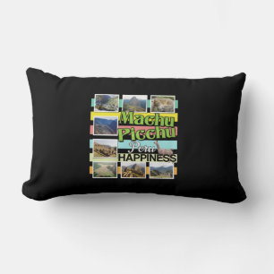 Machu Picchu Peru Happiness Lumbar Pillow