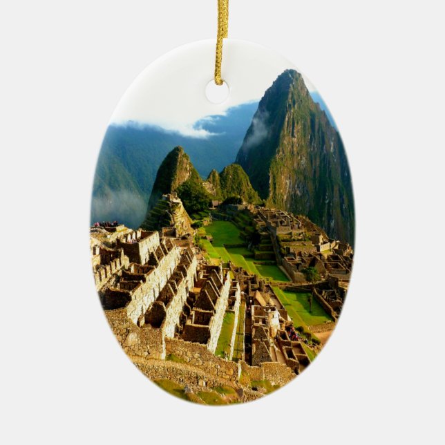 machu picchu peru inca ceramic ornament (Front)