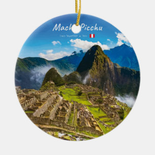Machu Picchu, Peru - Inca Citadel Ruins Ceramic Ornament