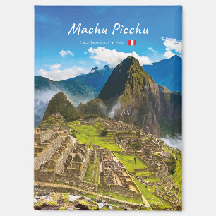 Machu Picchu, Peru - Inca Citadel Ruins Flat Magnet