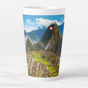 Machu Picchu, Peru - Inca Citadel Ruins Large Latte Mug