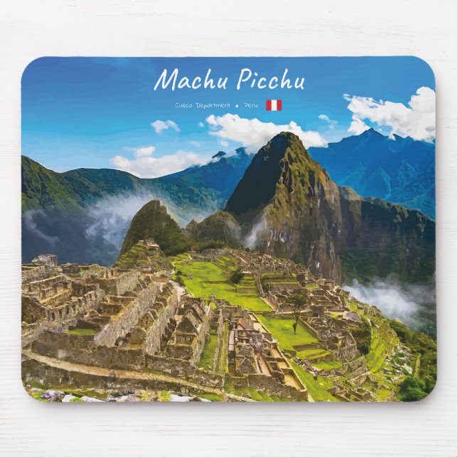 Machu Picchu, Peru - Inca Citadel Ruins Mouse Pad (Front)