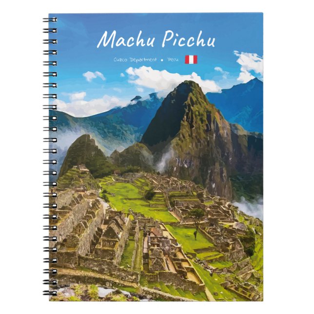 Machu Picchu, Peru - Inca Citadel Ruins Notebook (Front)