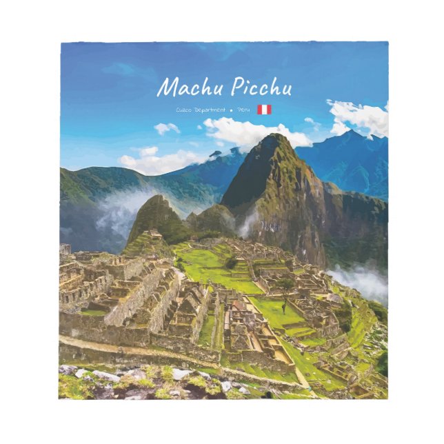 Machu Picchu, Peru - Inca Citadel Ruins Notepad (Front)