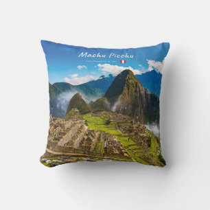 Machu Picchu, Peru - Inca Citadel Ruins Throw Pillow