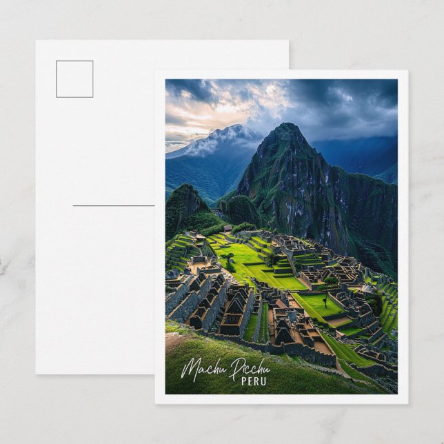 Machu Picchu Peru is the beautiful tourist place Postcard (Front/Back)