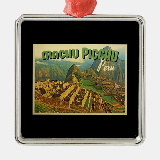 Machu Picchu Peru Metal Ornament (Front)