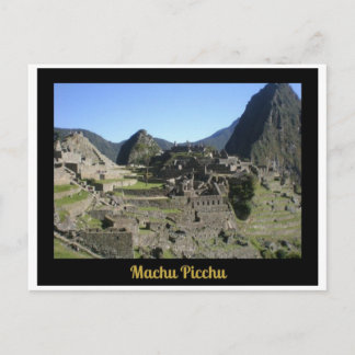 Machu Picchu Peru Postcard