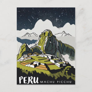 Machu Picchu, Peru Postcard