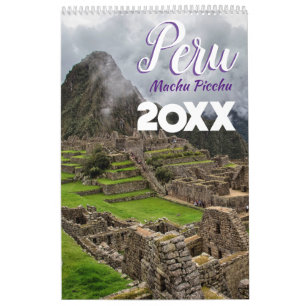 Machu Picchu Peru Scenic Wall 2027 Calendar