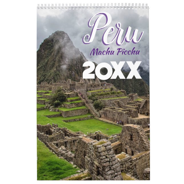 Machu Picchu Peru Scenic Wall Calendar 2026 (Cover)