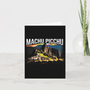 Machu Picchu Peru Travel Hiking Souvenir Gift  Card