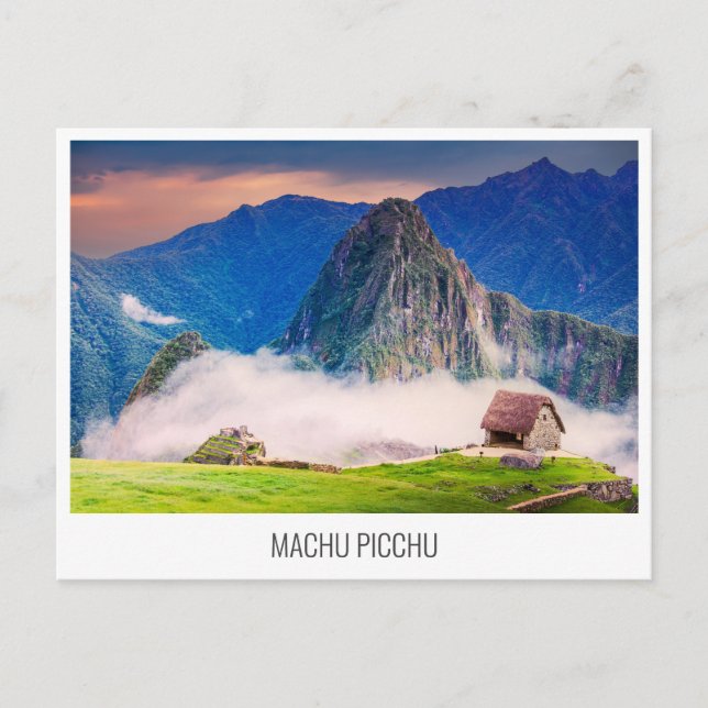 Machu Picchu, Peru travel postcard (Front)