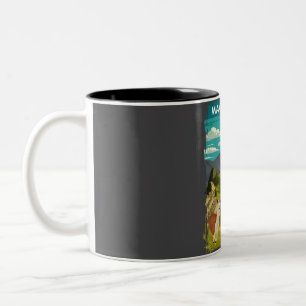 Machu Picchu Peru Vintage Minimal Retro Incan Trav Two-Tone Coffee Mug