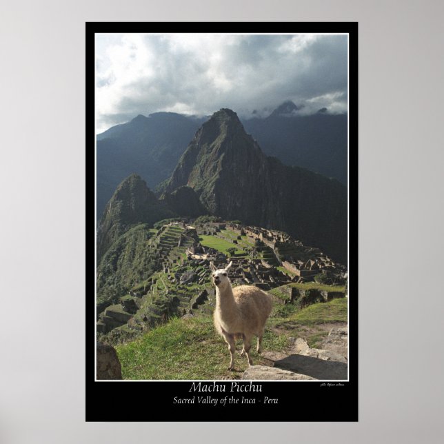 Machu Picchu Poster (Seven Wonders of the World) (Front)