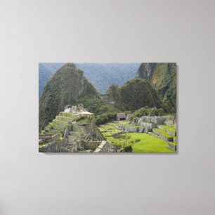 Machu Picchu, ruins of Inca city, Peru. 2 Canvas Print