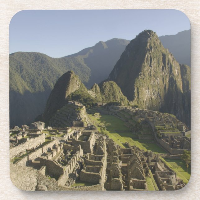 Machu Picchu, ruins of Inca city, Peru. Coaster (Front)