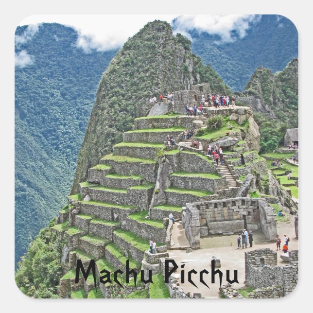 Machu Picchu Square Sticker (Front)
