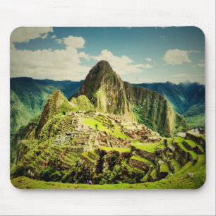 Machu Picchu stylized Mouse Pad