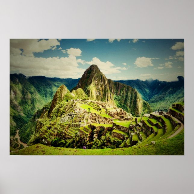 Machu Picchu stylized Poster (Front)