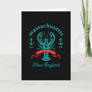 Machusetts Do Not Pet The Locals Funny Lobster Sou Card
