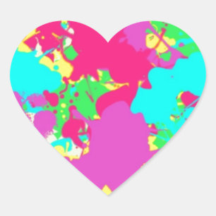 Macie the Cat original art 2 Heart Sticker