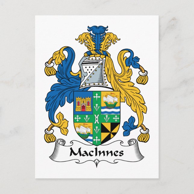 MacInnes Family Crest Postcard (Front)