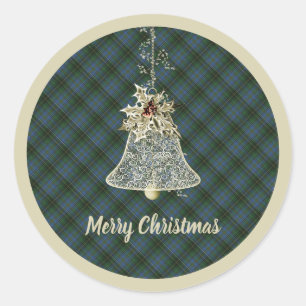 MacInnes Hunting Ancient Original Scottish Tartan Classic Round Sticker