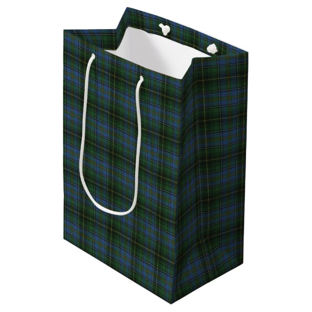 MacInnis Hunting Ancient Scottish Tartan  Medium Gift Bag (Front Angled)