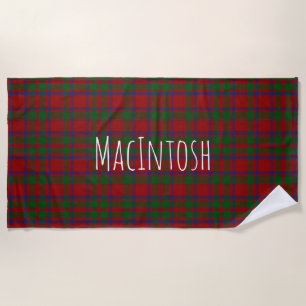 MacIntosh Tartan Plaid Beach Towel
