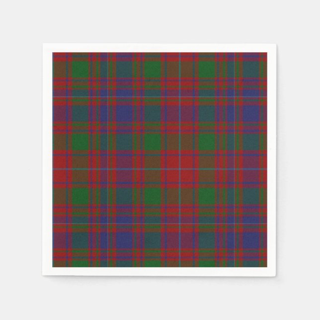 MacIntyre Clan Tartan Plaid Paper Napkins (Front)