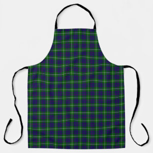 MacIntyre tartan green blue plaid Apron