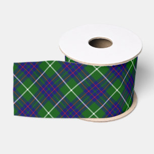 MacIntyre tartan green blue plaid Grosgrain Ribbon