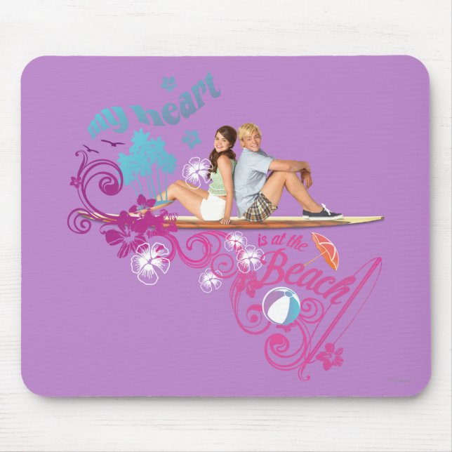 Mack & Brady - My Heart is at the Beach Mouse Pad (Front)