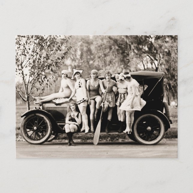 Mack Sennett Girls 1918 vintage Postcard (Front)