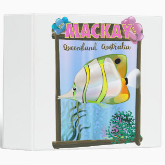 Mackay Australia Tropical travel poster Binder
