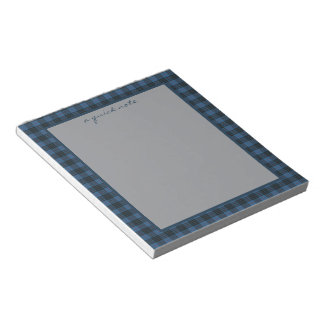MacKay Blue Ancient Original Scottish Tartan  Notepad