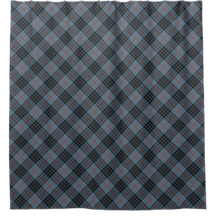 MacKay Blue Tartan Highland Bathroom Drape