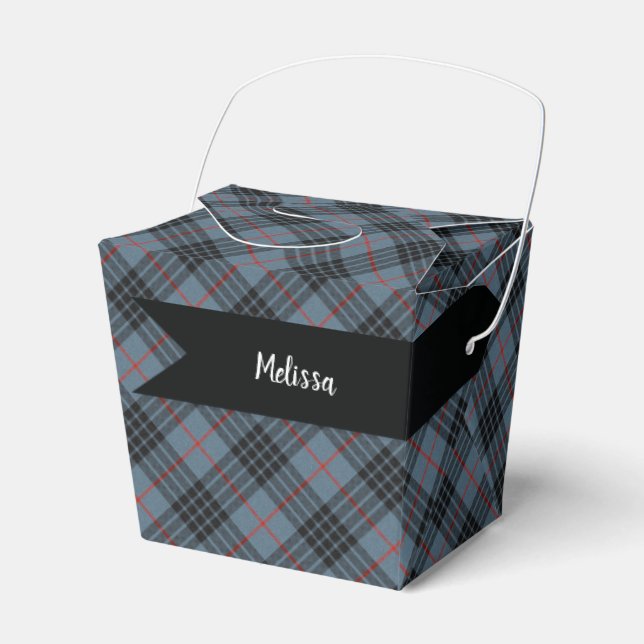 MacKay Clan Scottish Tartan Plaid Pattern Favor Box (Front Side)