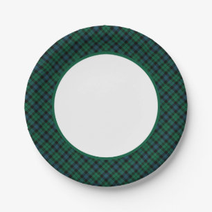 MacKay Clan Tartan Border Paper Plate